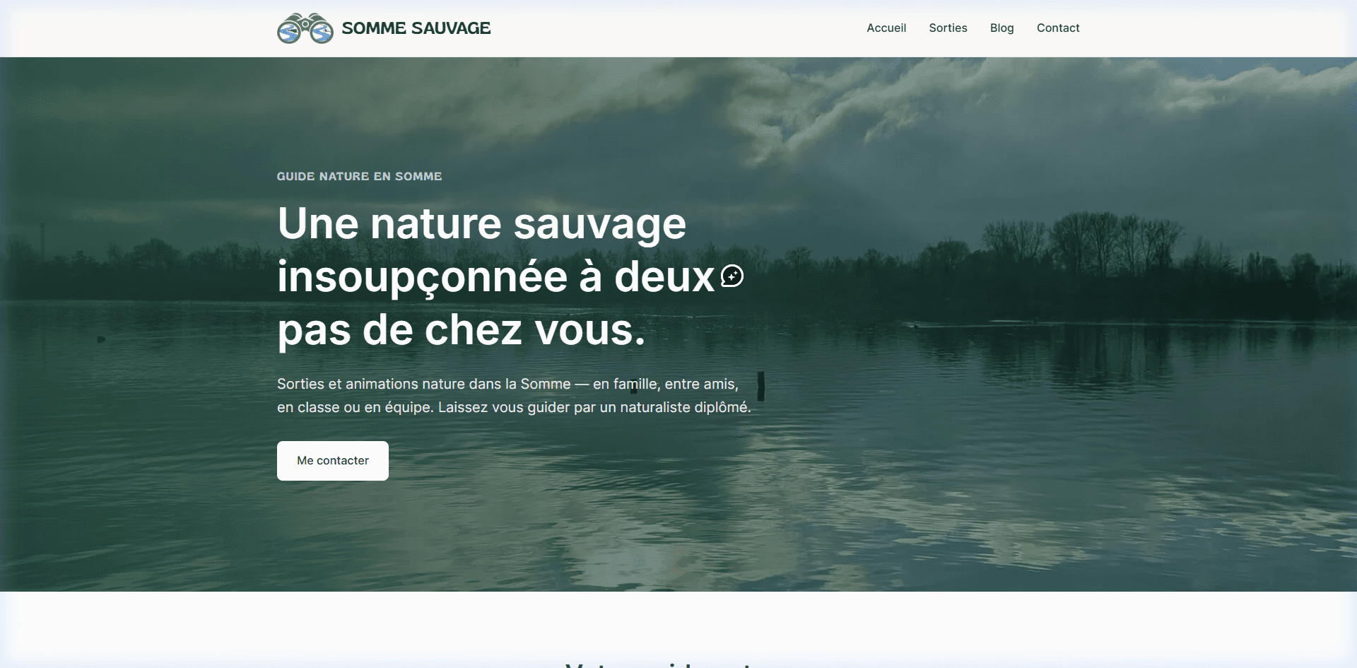 Site web réalisé : Somme Sauvage